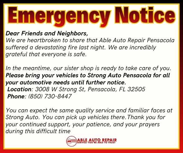 Emergency Notice Fire